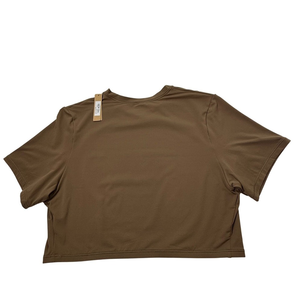 SKIMS Fits Everybody Super Crop T-Shirt Oxide XL - Picture 9 of 11